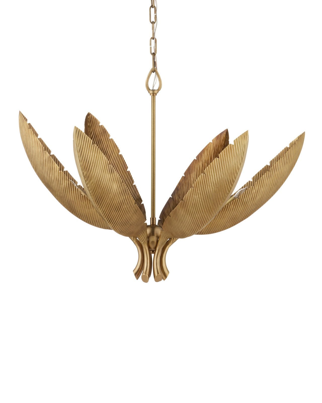 Bird of Paradise Brass Chandelier